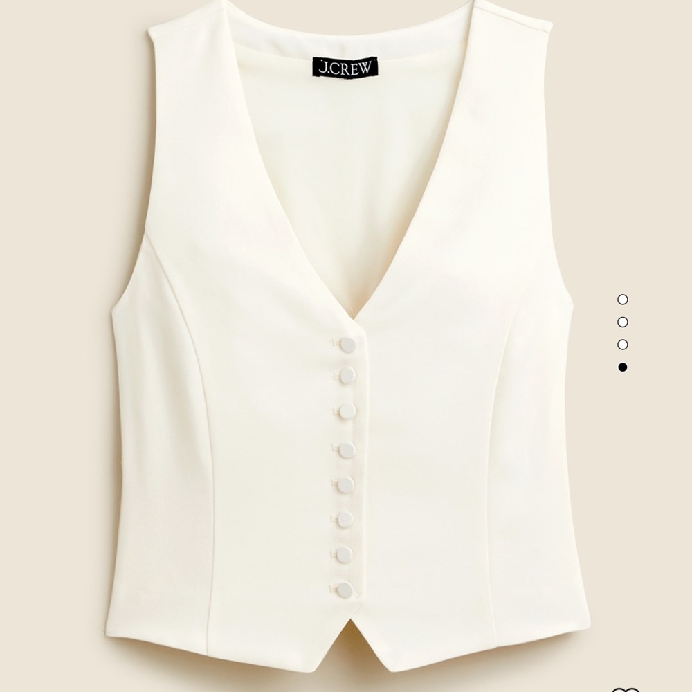 J. Crew Black Fitted Tuxedo Vest
